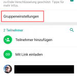 WhatsApp Gruppe - stumm schalten 1